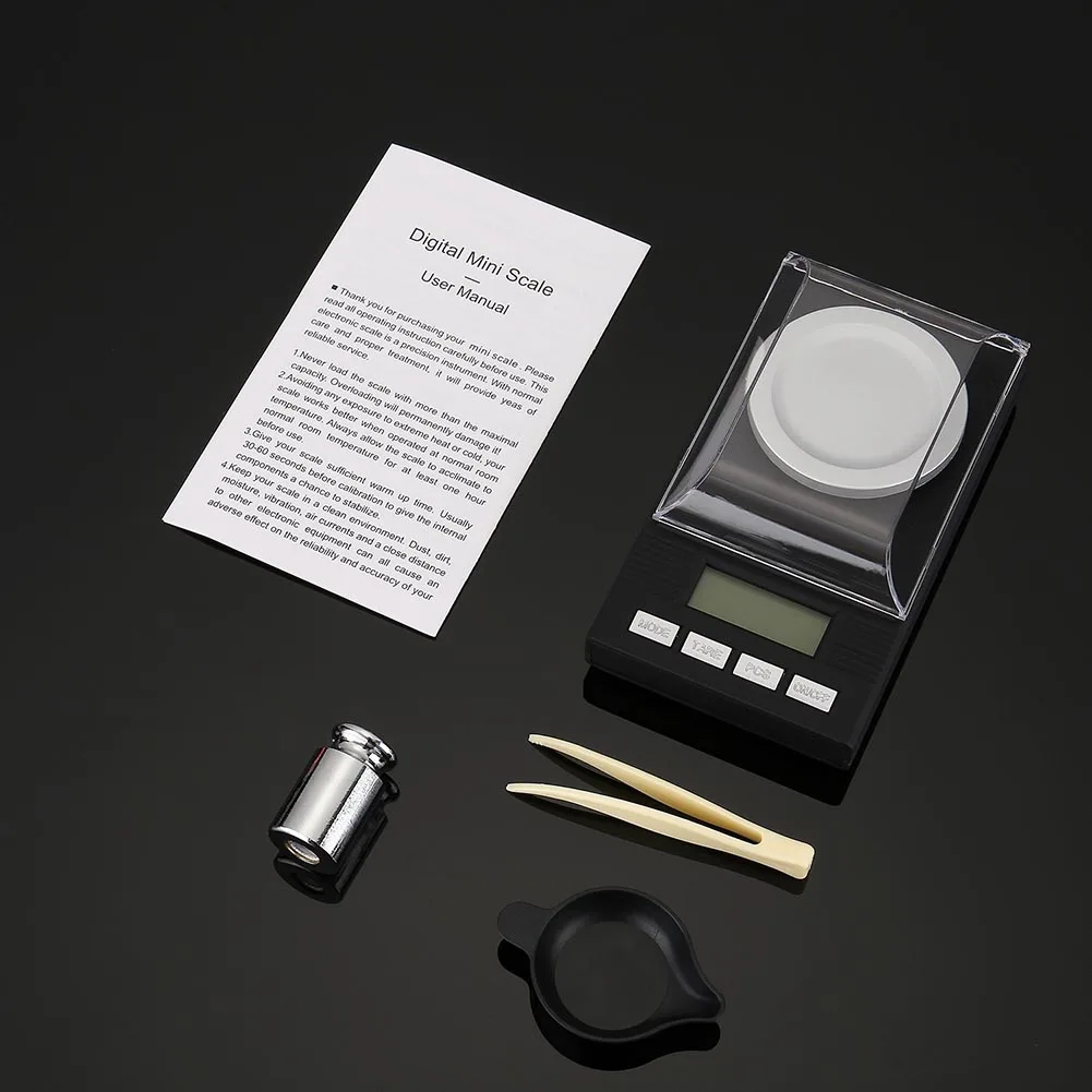 

Digital Milligram Scale 20/50/100g x 0.001g Reloading Jewelry Digital Weighing Scales Tool TSH Shop