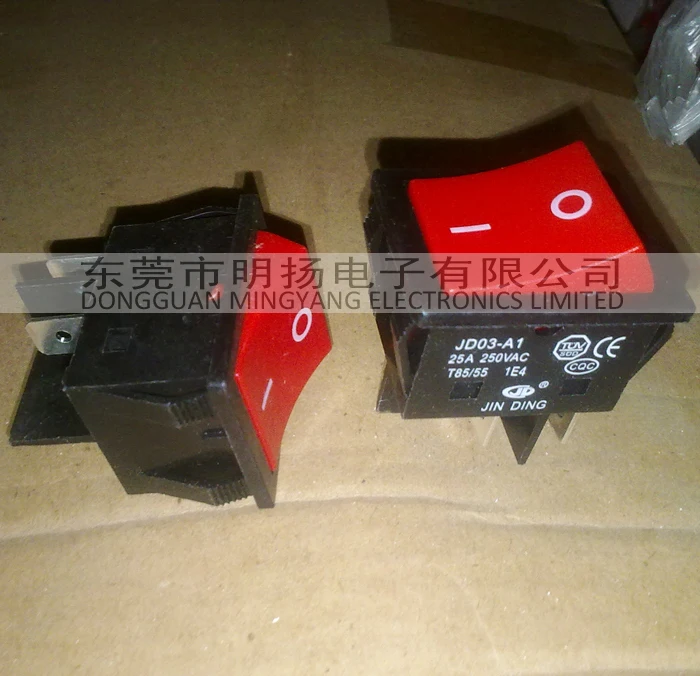 JD03 A1 25A 250VAC Rocker switch three phase inverter welding ...