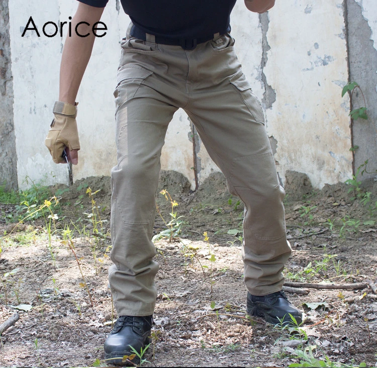

Aorice SWAT Combat Military Tactical Pants Men Large Multi Pocket Army Cargo Pants Cotton Security Bodyguard Trousers MT926