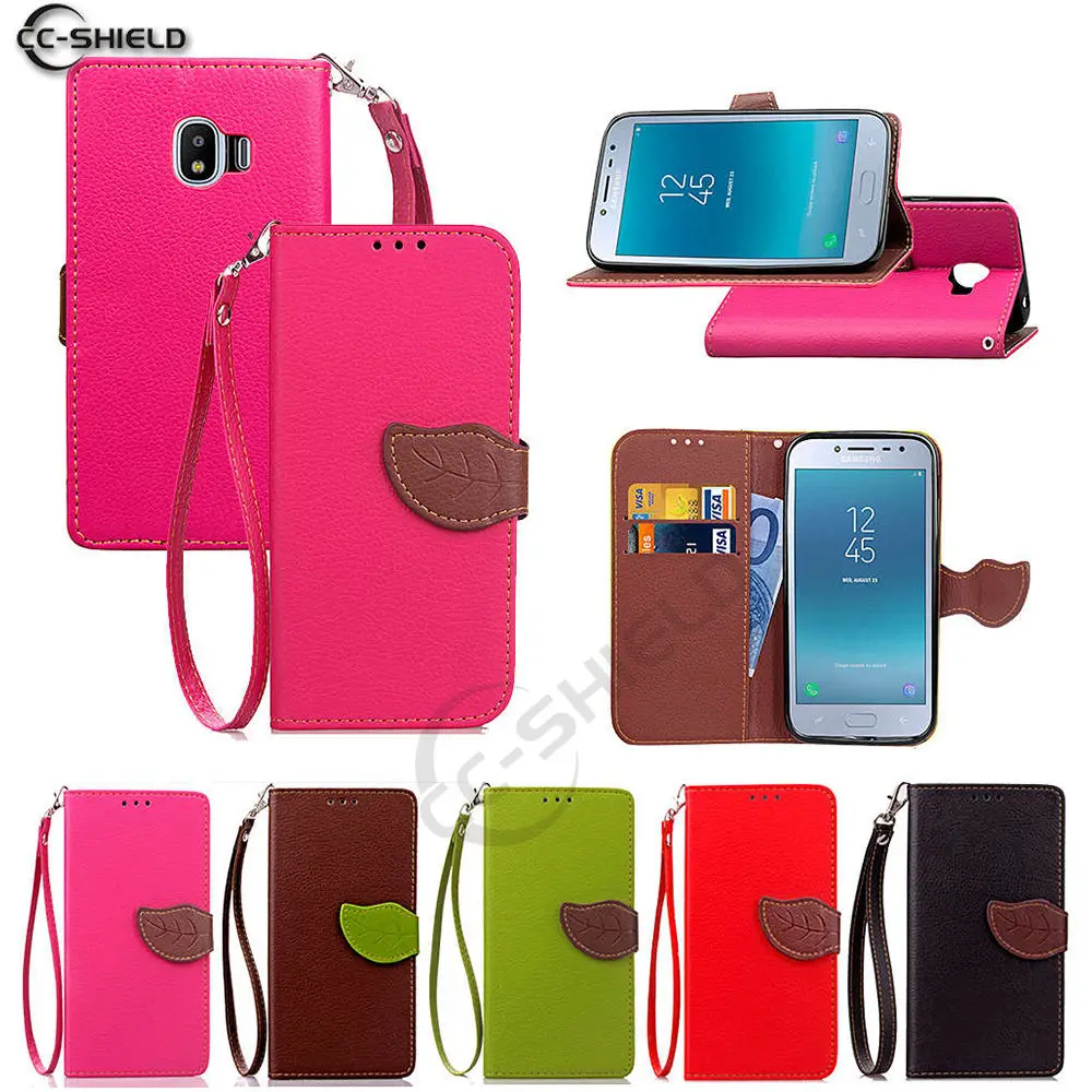 

Leaf Wallet Case for Samsung Galaxy J2 Pro 2018 J250 Flip Case Phone Leather Cover J250F/DS SM-J250F/DS Wallet Silicone Cases