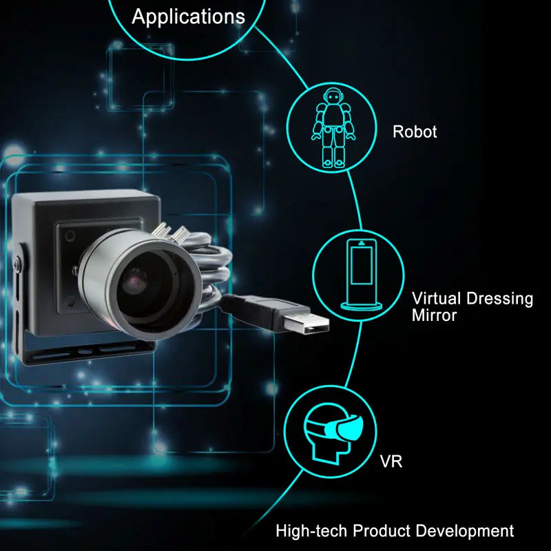 H.264 30fps 1080P usb веб камера 2 8 12 мм Варифокальные линзы CMOS Aptina AR0330 видео Linux Android Windows