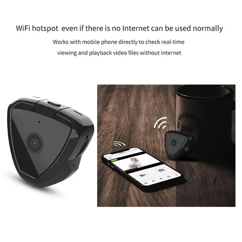 S6 Mini WiFi IP камера с датчиком движения 1280x720P с магнитным креплением для ночного видения веб-камера USB 2,0 300 мАч Поддержка камеры 64G TF карта