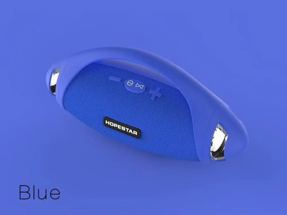 HOPESTAR Bluetooth динамик портативный беспроводной динамик звуковая система 3D стерео музыка сабвуфер звуковая колонка для телефона компьютера - Цвет: Blue soundbar