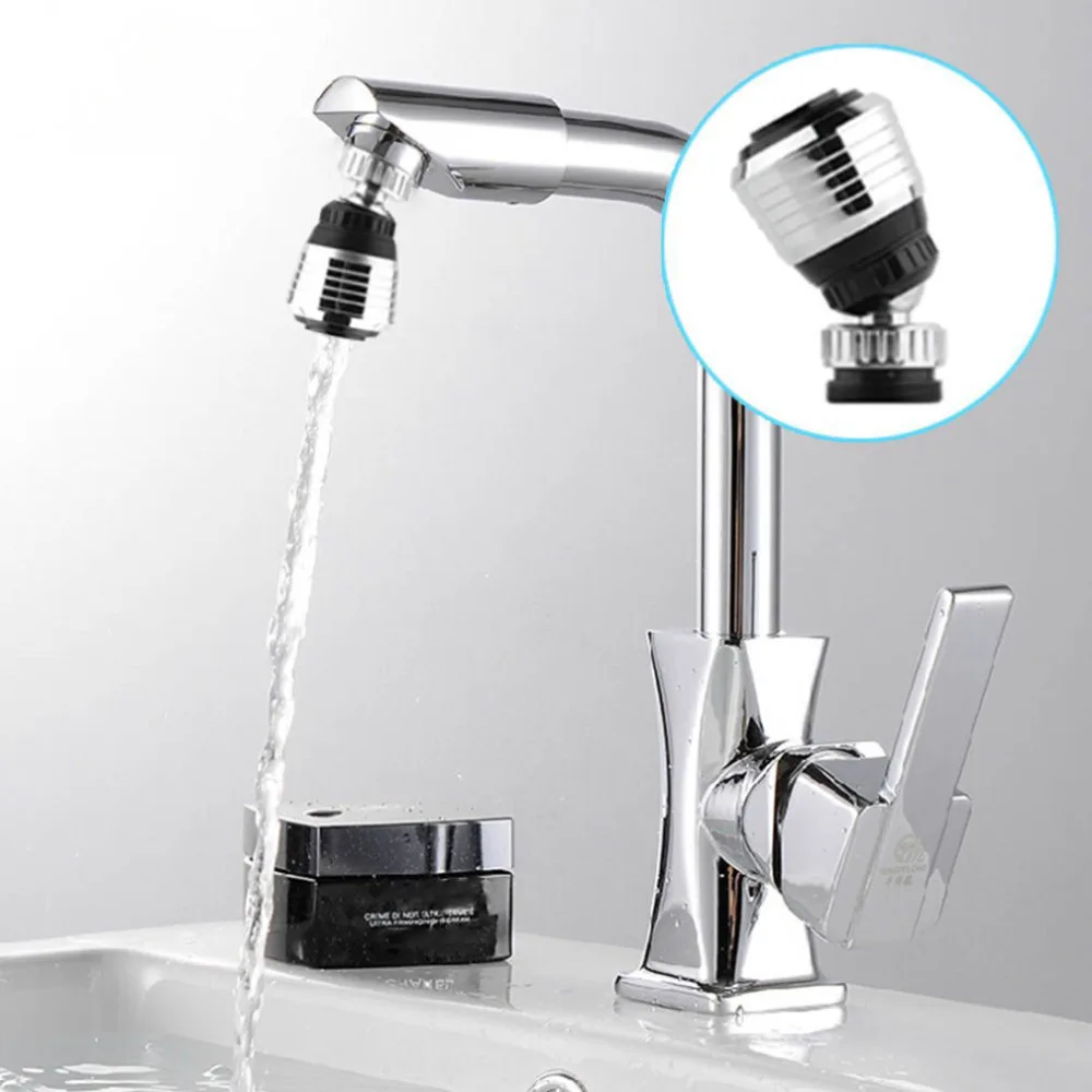 360 Degree Water Bubbler Swivel Head Saving Tap Faucet Aerator Connector Diffuser Nozzle Filter Mesh Adapter