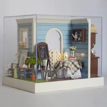 Симпатичный номер Кукольный дом puppenhaus ко дню рождения, миниатюрный дом с мебелью игрушки для детей деревянный дом, игрушки-Marie Детская красивая форма для выпечки