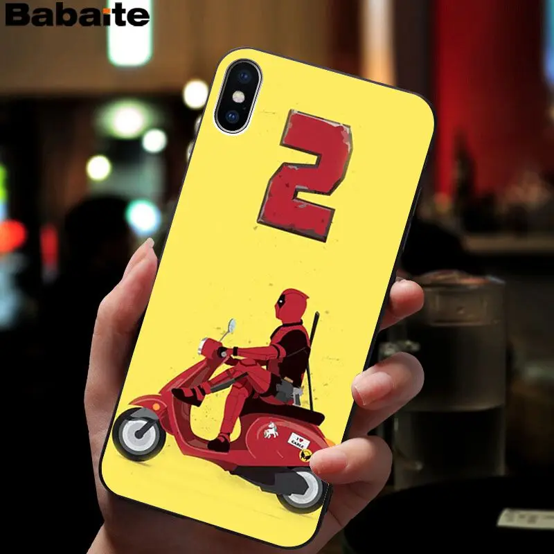 Babaite Deadpool2 Classic High-end Phone Accessories Case for Apple iPhone 8 7 6 6S Plus X XS MAX 5 5S SE XR Cellphones Babaite Deadpool2 Classic High-end Phone Accessories Case for Apple iPhone 8 7 6 6S Plus X XS MAX 5 5S SE XR Cellphones