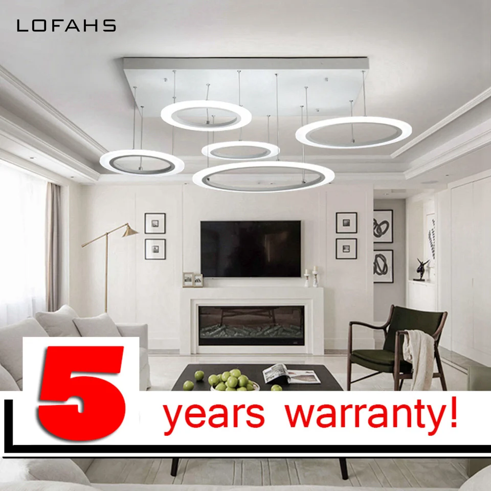 

LOFAHS Modern led Ceiling light white Remote Ceiling lamp fixture for dining living room bedroom kitchen salon Home Office