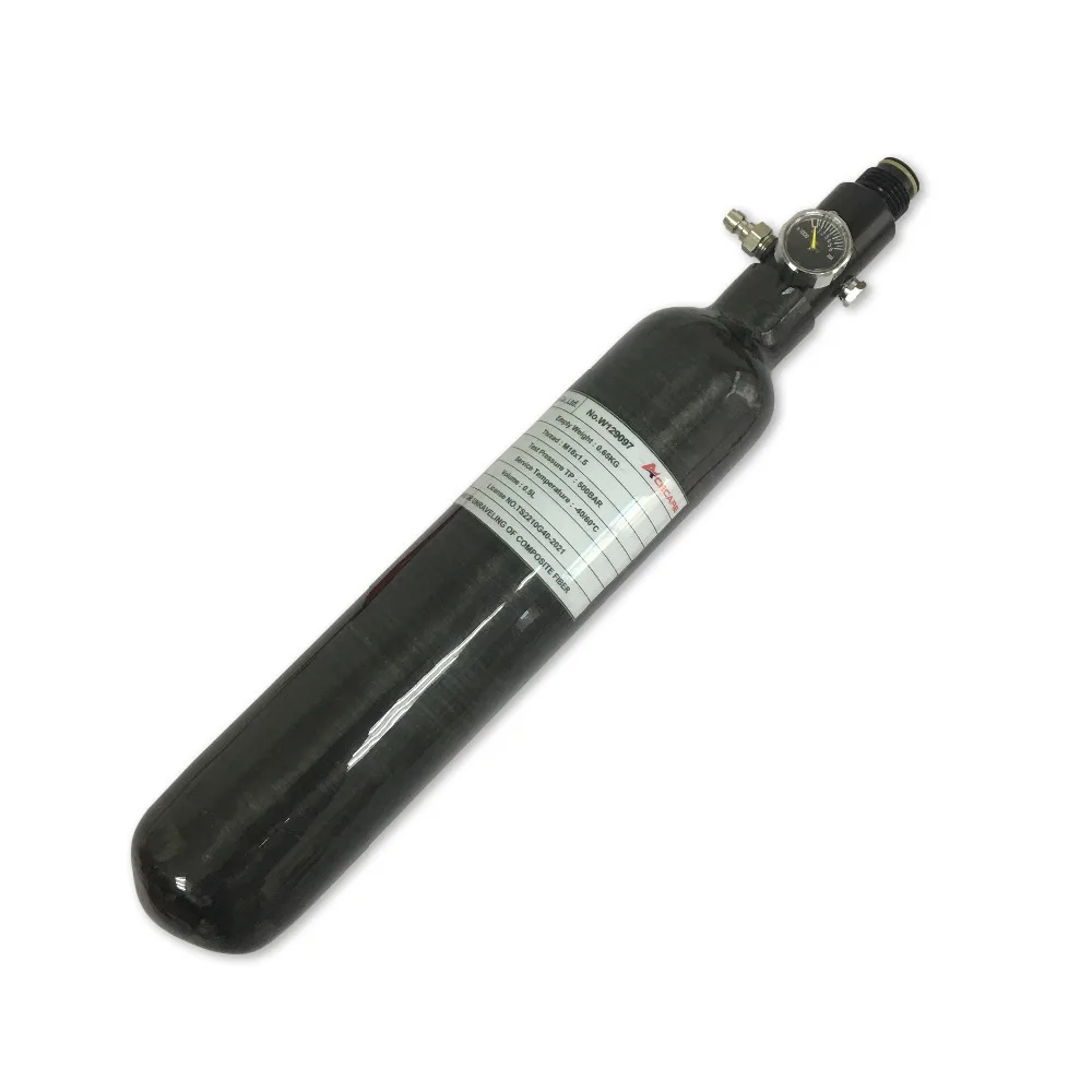 Mini 0.5L HP 4500PSI Paintball PCP Gun Tank Carbon Fiber Gas Cylinder