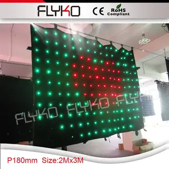 

P18 IC chips LED stage illumination hot selling full color led curtain xxx video
