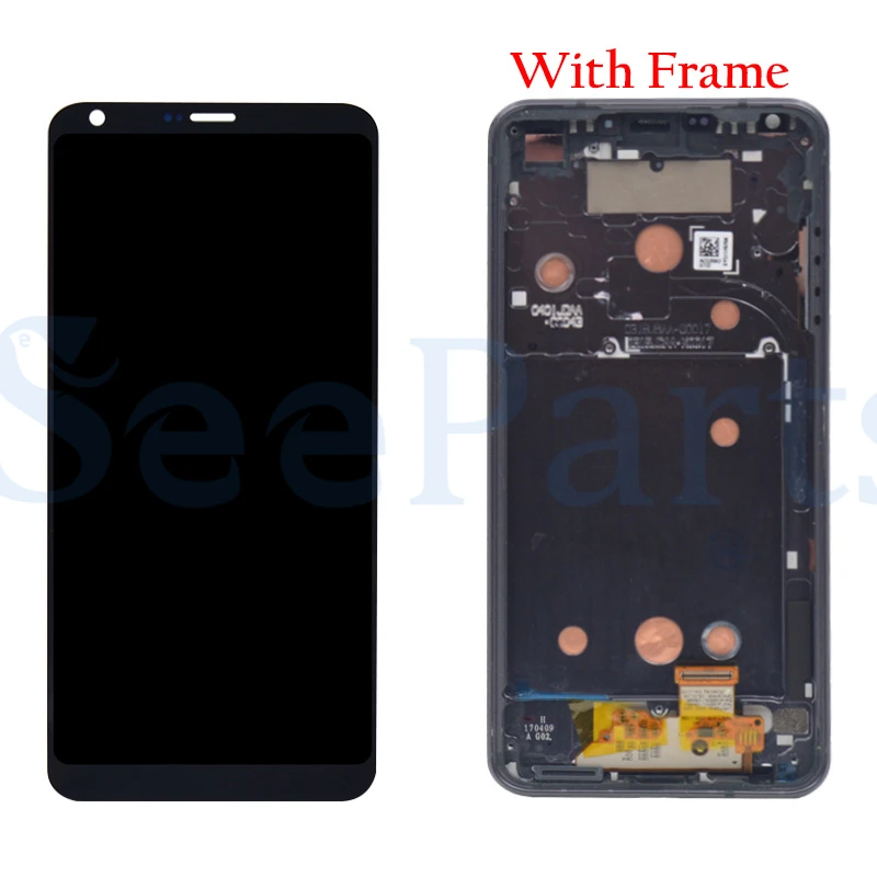 100% tested Screen For 5.7 inch LG G6 LCD Display With frame Touch Screen Digitizer Assembly Replacement Parts For LG G6 vs988t  (2)