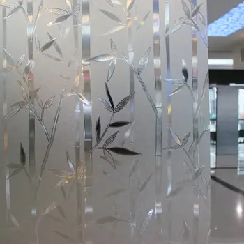 

WXSHSH Privacy Window Frosting Film No-Glue 3D Static Decorative Window Glass Cling Stickers Bathroom Kitchen Office Anti-UV