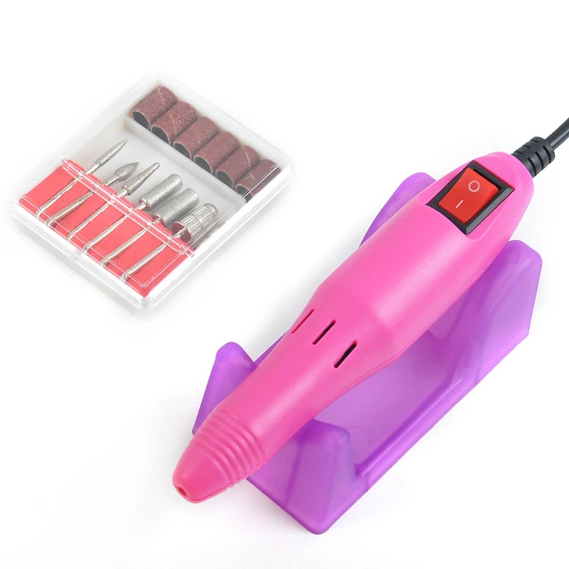 

Hot Professional Electric Nail Drill Machine Manicure Pedicure Files Tools Kit Nail Polisher Grinding Glazing Machine For Gel