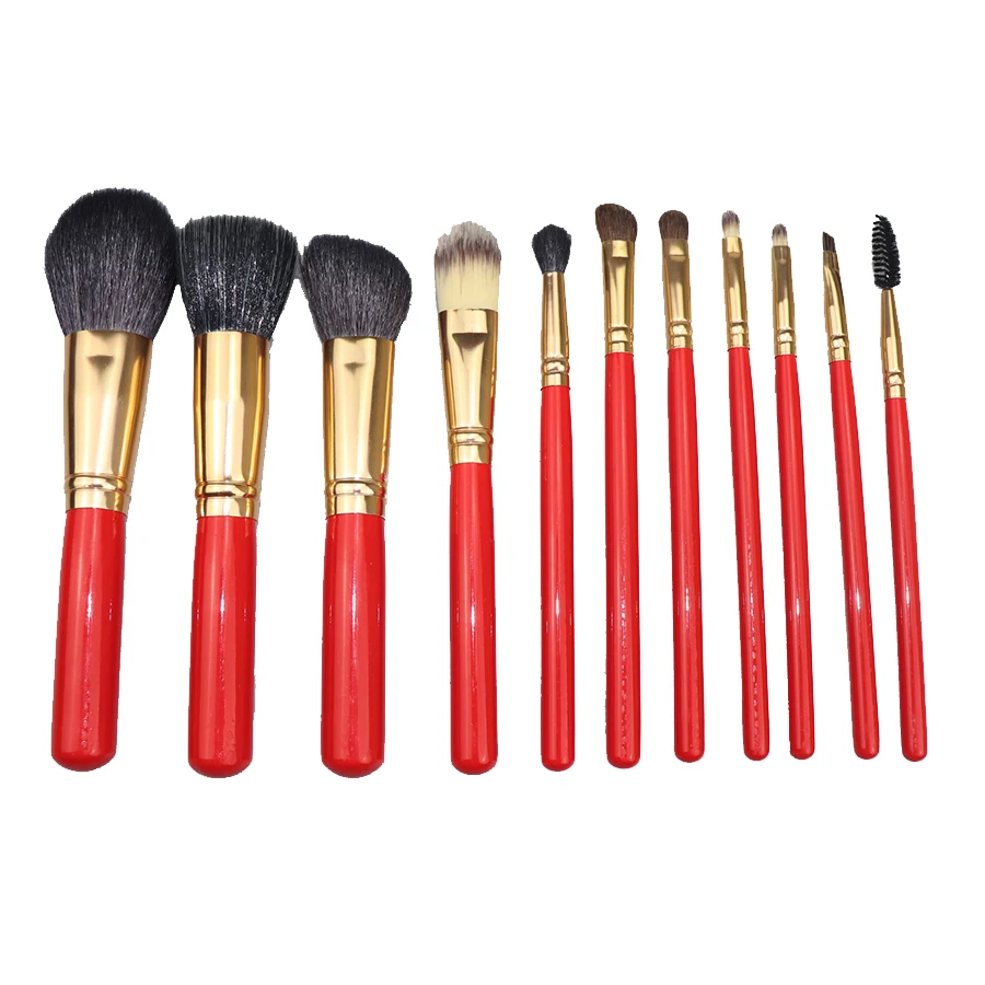 11PCS Makeup Brushes Set Foundation Blending Powder Eyeshadow Contour Concealer Blush Cosmetic