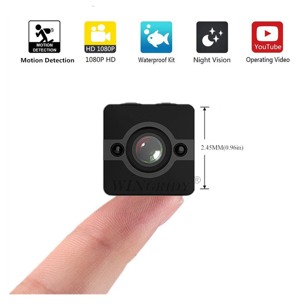 

100% Original SQ12 HD 1080P Wide Angle Sensor Night Vision MINI Camcorder DVR Video Cam Sport DV Small Camera PK SQ11 SQ13 SQ23