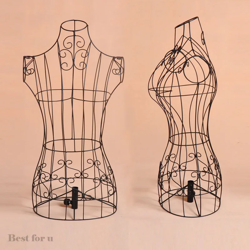 hot sell new wire dress form mannequin boutique clothing decor metal wire body form