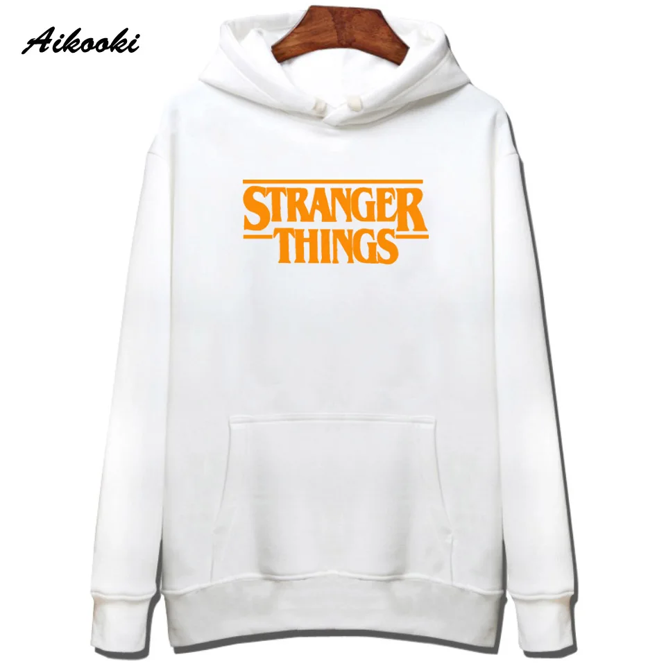 Aikooki мужская толстовка с капюшоном Stranger Things хлопковая зимняя для женщин/мужчин