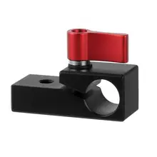 Single Rod Clamp 15mm Rail Connector Adapter with 1/4"-20 Threads for 15mm Dslr Rig