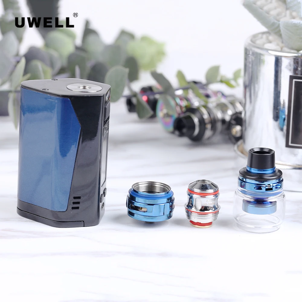 Оригинальный Uwell Valyrian 2 комплект с мл/6 мл бак VALYRIAN 300 Вт коробка мод UN2 двойной