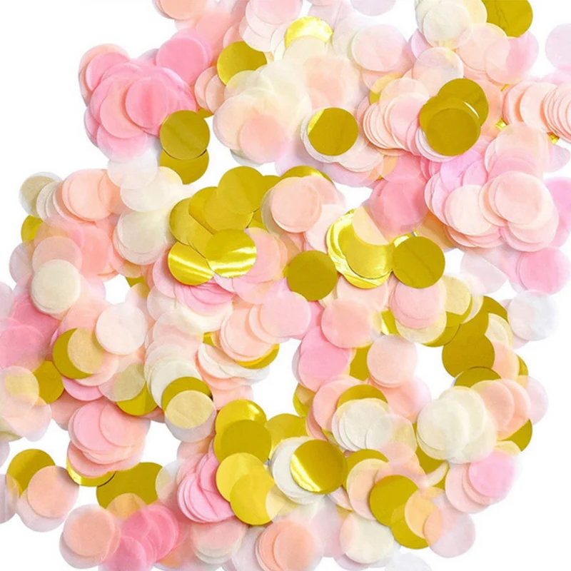 

30g/bag Mixed Colors rose gold Rose Red Pnk/ gold foil Confetti Dots Filling Balloons Sequin birthday decoration