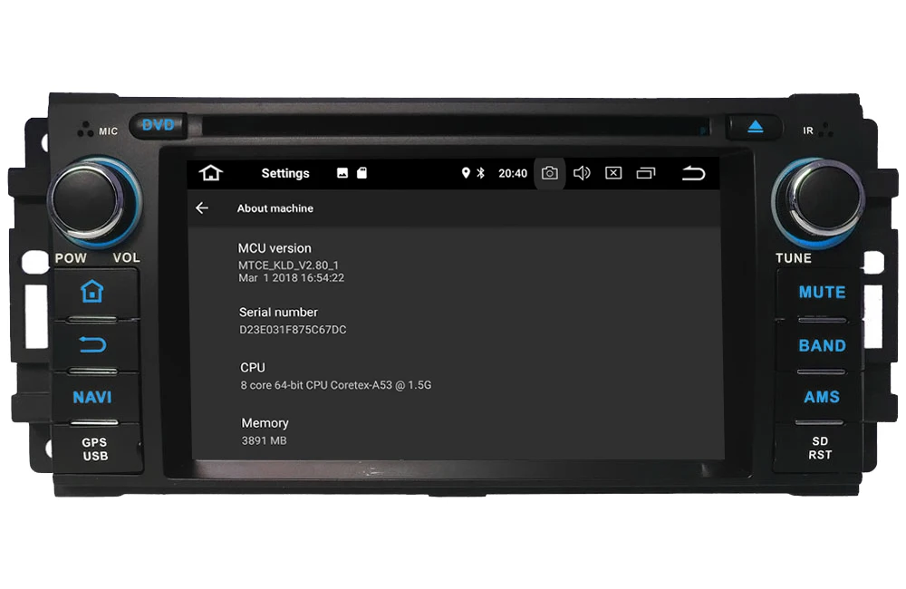 Cheap KLYDE 4G WIFI Android 8.0 Octa Core PX5 4GB RAM 32GB ROM Car DVD Multimedia Player Radio For Chrysler 300C Cirrus Aspen Sebring 4