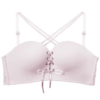 

Female Bra 1/2 Cup Strapless Strap Design Underwear After The Four-breasted Closure Backless Beauty Back Underwear Hot Wholesale