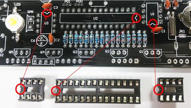 51 однокристального colock DIY kit светильник-управление 1 дюймов светодиодный цифровой Дисплей Крупногабаритные предметы с Чехол