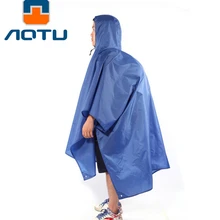 AOTU Спорт на открытом воздухе Пешие прогулки Кемпинг Многофункциональный плащ пончо рюкзак капюшон наземный коврик солнцезащитный козырек 235