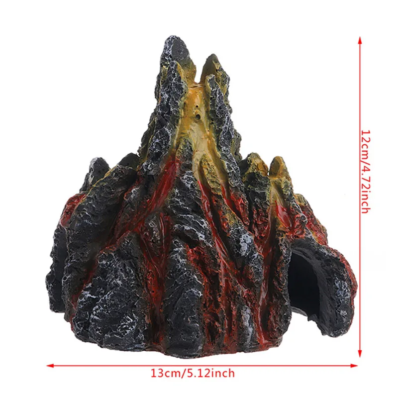 Вулкан для аквариума форма и воздушный пузырь камень кислородный насос аквариум орнамент Декор W212 - Цвет: as picture show