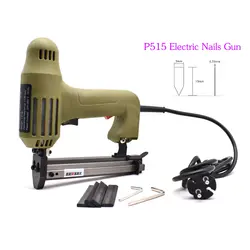 P515 Электрический гвоздезабиватель пистолет гибкие точки степлер ногтей инструменты для пистолета с 1000 шт гвозди для фоторамка таккера