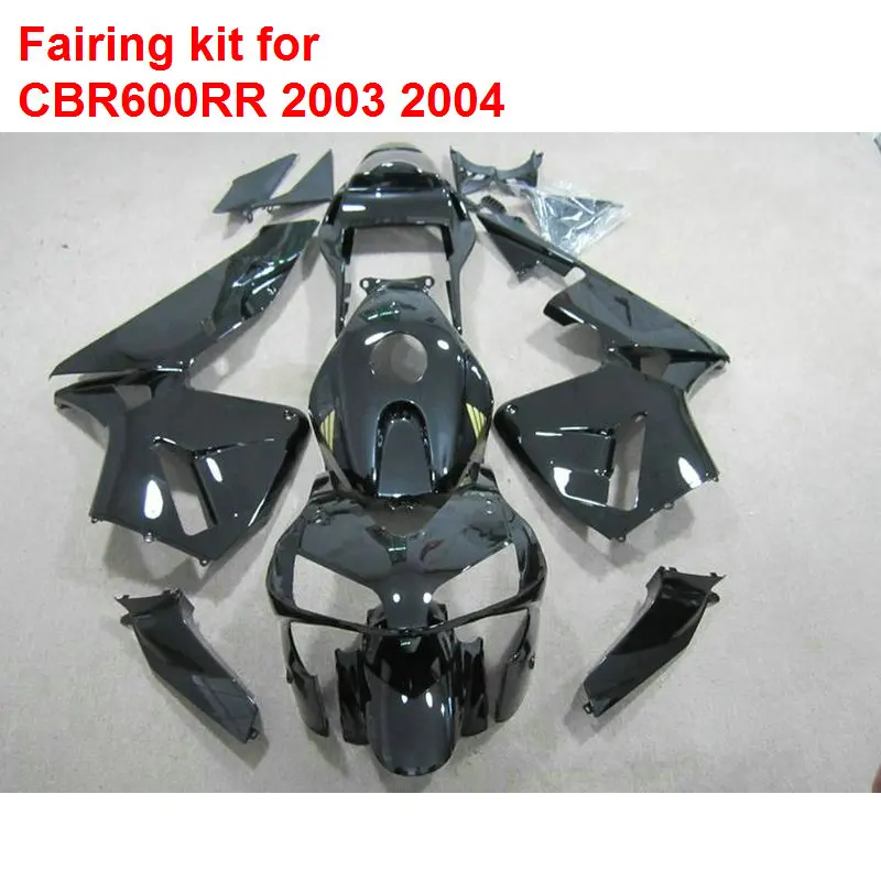 Обтекатель для корпуса HONDA CBR600RR 03 2003 (все черные) Высококачественный Abs