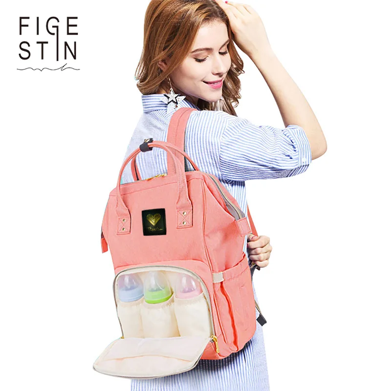 

FIGESTIN Brand Mummy Nappy Bag Large Capacity Baby Bag Travel Backpack Multifunctional Maternity Baby Care Bag Diaper Bag