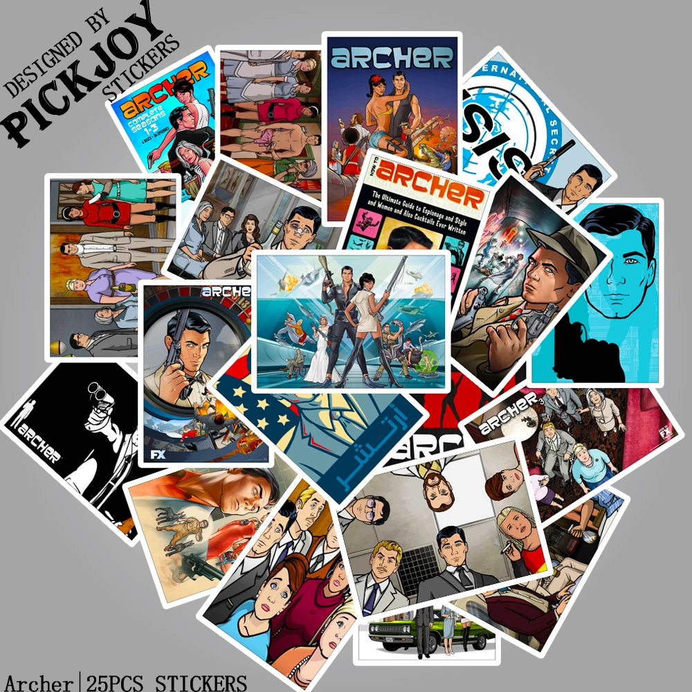 

25PCS Japanese Anime Archer Stickers For Luggage Skateboard Phone Laptop Children Cartoon Toy Stickers Decals