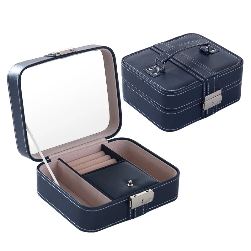 PU joyería de cuero caja Caja de cosméticos PU joyería de cuero caja Caja de cosméticos