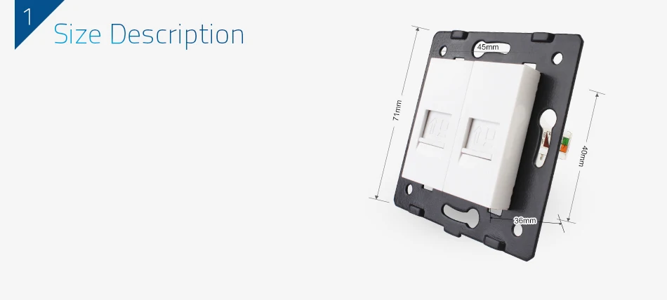 Производство Livolo, база Socket/Outlet/Plug для DIY продукта, 2 банды компьютерная розетка VL-C7-2C-11