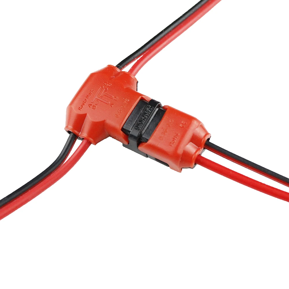 Buy 5pcs/lot T shape Compact Wire Connector 2 Pin DC