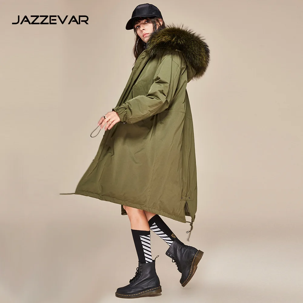 

fund of 2017 autumn winters is recreational the big yards longer loose over-the-knee true collars down jacket overcoat