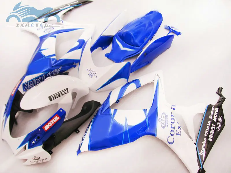 Высокое качество инъекции комплект обтекателей для Suzuki GSXR 600 06 07 K6 GSXR600 750 детали обтекателя на мотоцикл GSXR750 2006 2007 corona