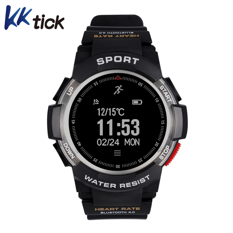 KKTICK F6 Смарт часы телефон NRF51822 Smartwatch для Для мужчин IP68 сна монитор удаленной