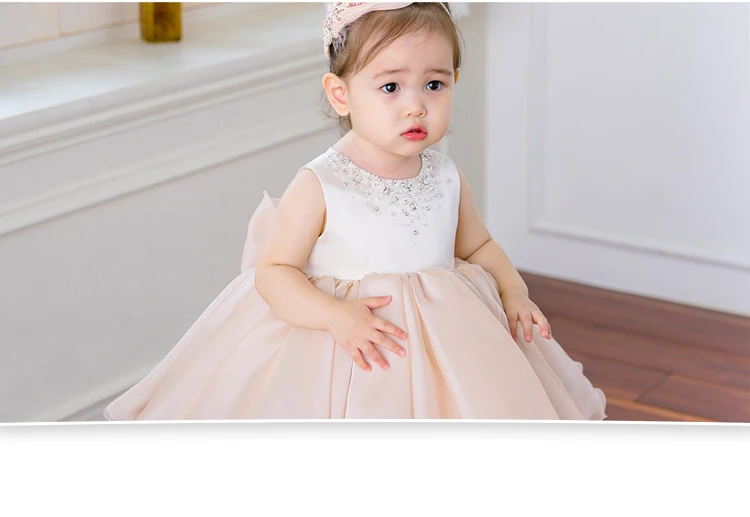 Новинка года, платье с блестками для маленьких девочек возрастом от 6 до 24 месяцев до 1 года, платья на день рождения для маленьких девочек, Vestido, платье для крещения и крещения