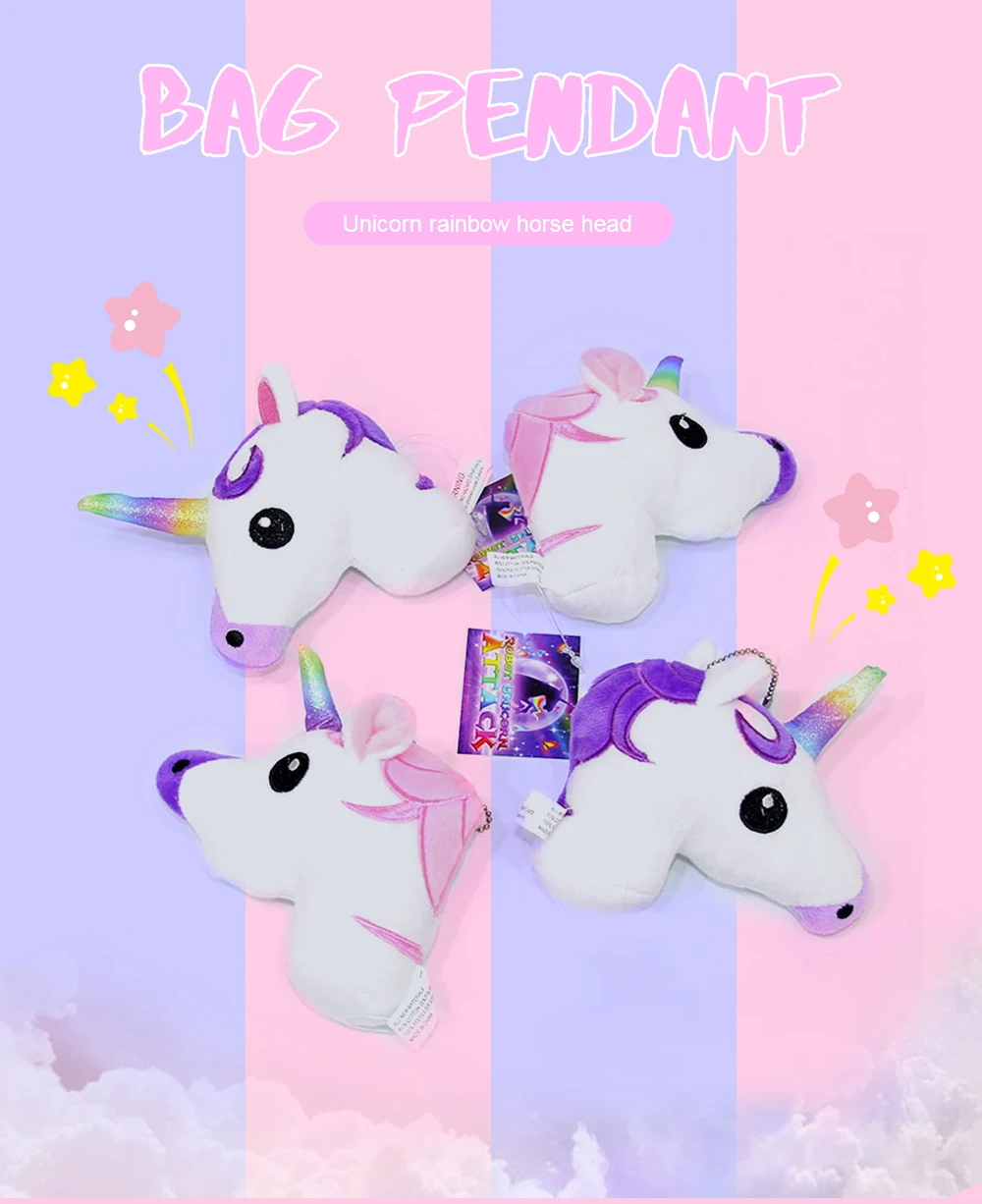 Unicorn Plush Pendant Keychain -Unicorn Fashion