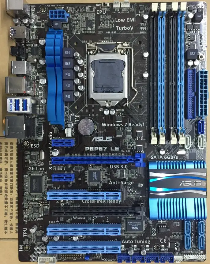 Оригинальная материнская плата для ASUS P8P67 LE DDR3 LGA 1155 32 GB, материнская плата SATA3.0 USB3.0 P67 для настольных ПК