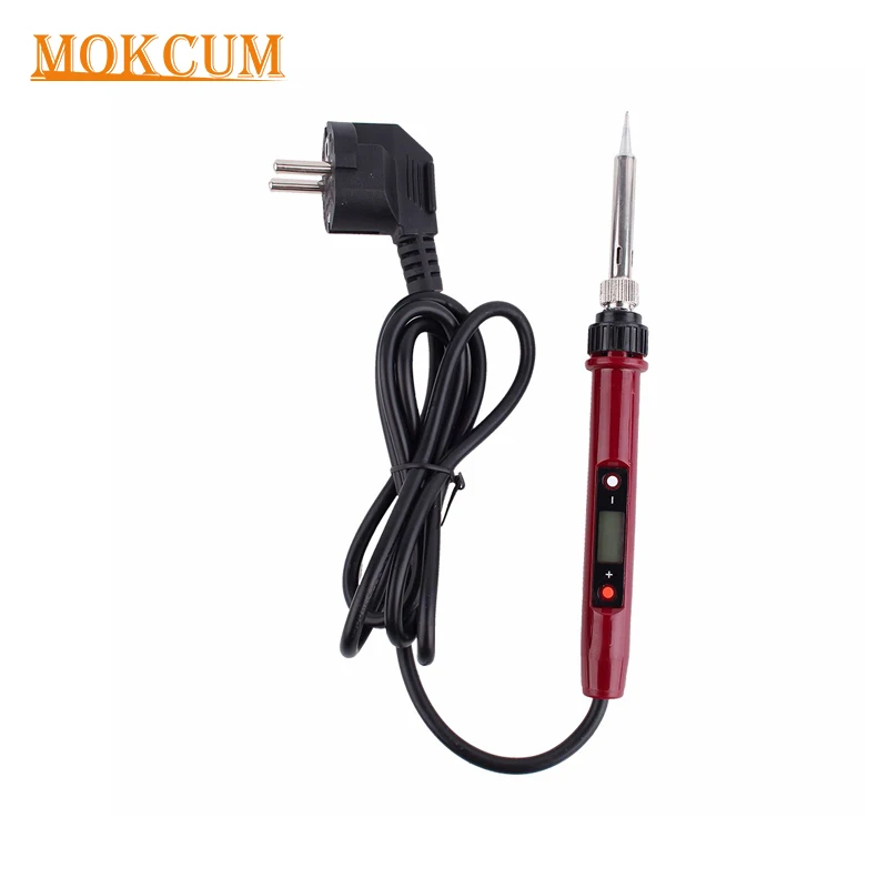 melhor 80 w Temperatura Ajustável Ferro De Solda LCD Digital DA UE Plugue Elétrico Mini T13 Aquecedor Ponta de solda Estação De Solda Profissional