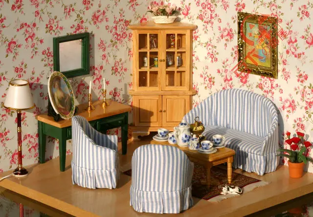 Compare Prices On Full Furniture Set- Online Shopping/Buy Low Old-fashioned Style 7PCS/SET Sofa Cabinet Table 1 : 12 Scale Wood Miniature - Compare Prices On Full Furniture Set- Online Shopping/Buy Low