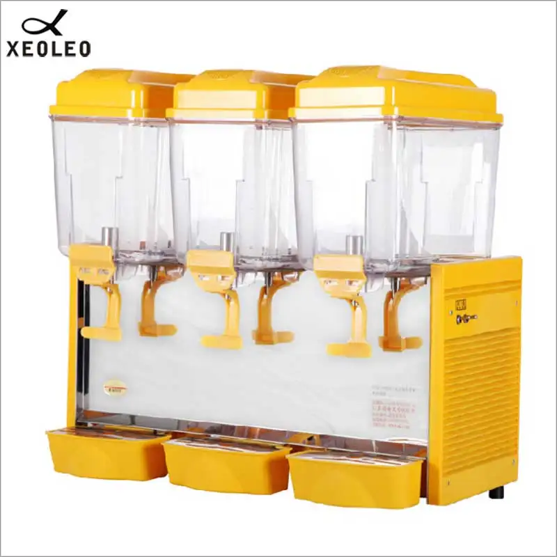 

XEOLEO Drink Dispenser 3*17L Commerical Juice Dispenser Three Jars Cold&Hot Drink Machine Mix Type Beverage Machine 480W