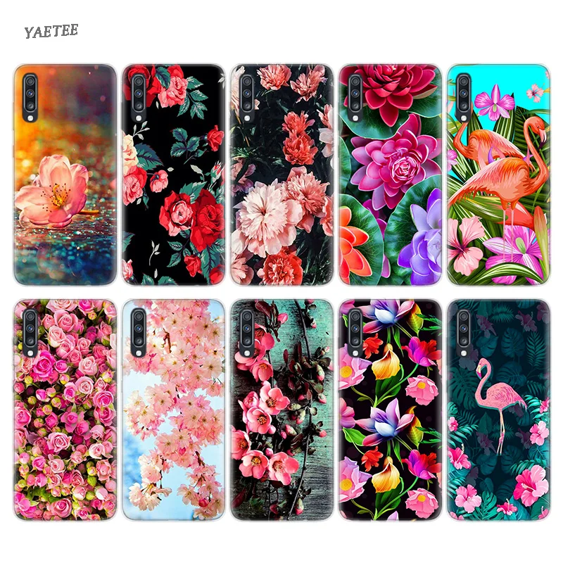 

Colorful Flowers print floral Spend Case For Samsung Galaxy S10 Plus M30 A50 A30 A70 A40 A40S M20 M10 A10 A20 A60 A80 A90 A20E