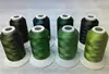Fil à broder pour Machine à ordinateur | Série verte, fil à broder, Filament de Polyester 550yds * 8 ,120d/2, forte résistance ► Photo 3/3