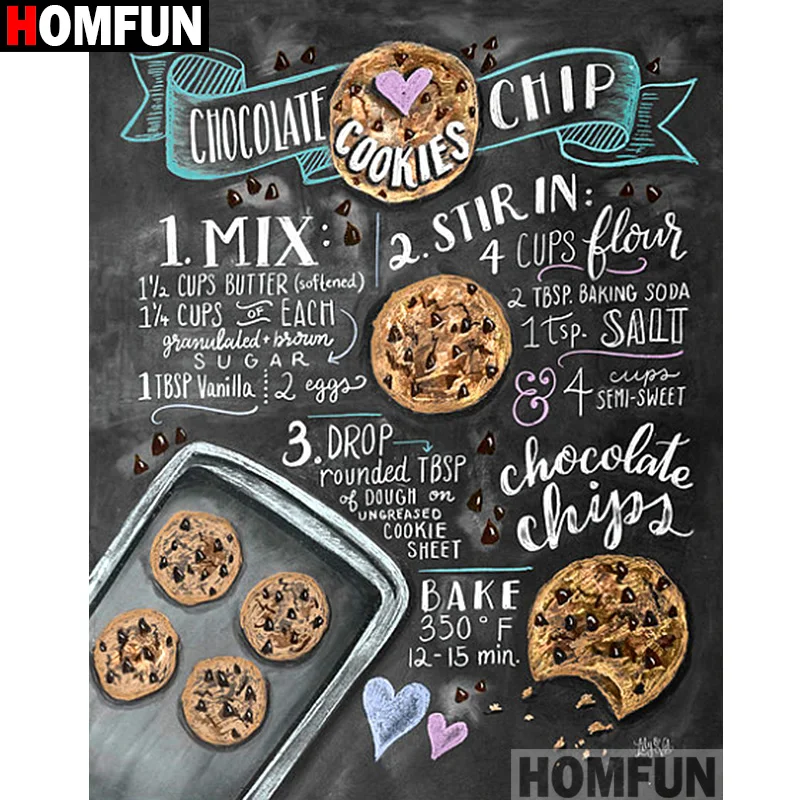

HOMFUN Full Square/Round Drill 5D DIY Diamond Painting "Cartoon text" Embroidery Cross Stitch 3D Home Decor Gift A12682