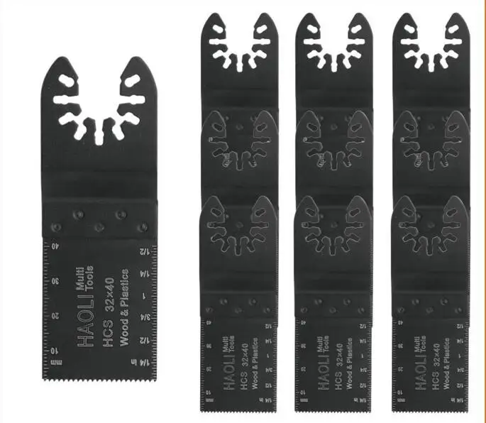 

10 pcs 32mm quick change HCS oscillating tool saw blade for wood,drywall,Soft plastics , for most Famous Brand Machines