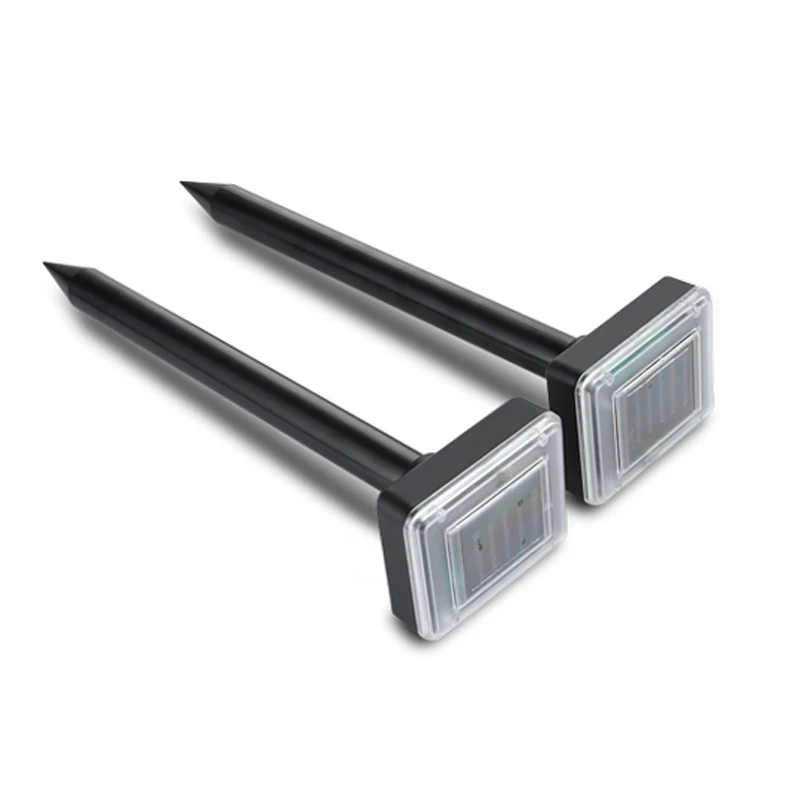2pcs Repeller Набор из 2 предметов, Ультра звуковой, солнечный, звуковой, волновой, звуковой, мышь, крыса, змея, отпугиватель, для сада, двора, для борьбы с вредителями, Крот, вредитель, грызунов - Цвет: 2pcs Repeller