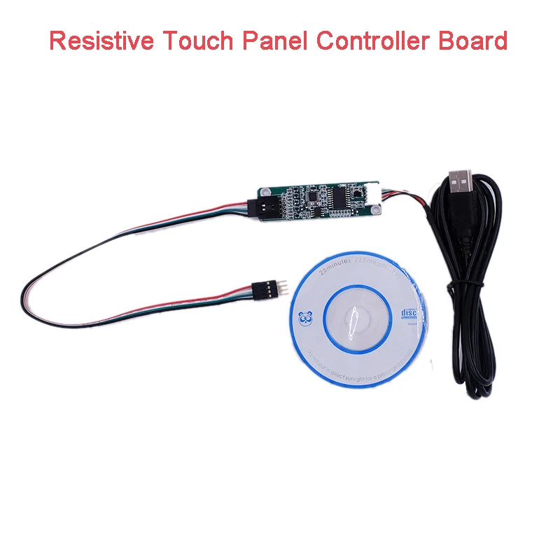 7 19 Inch New 4 Wire 4 Wire Resistive Touch Screen Panel USB Port Driver Controller Board DIY